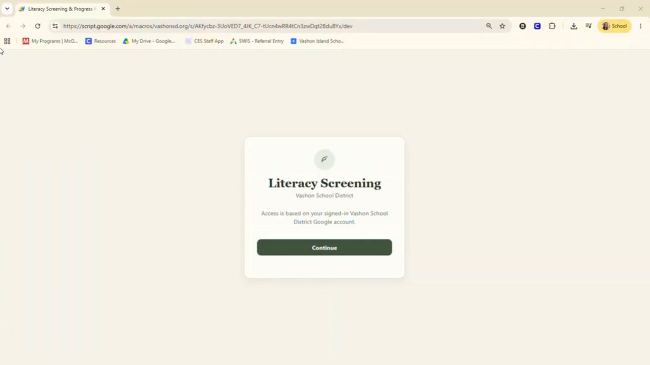 Preview of the Literacy Data Site training video